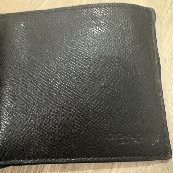 Coach Black Leather Bifold Wallet - Picture 5 of 6